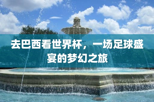 去巴西看世界杯，一场足球盛宴的梦幻之旅洛阳市法福文化传播有限公司