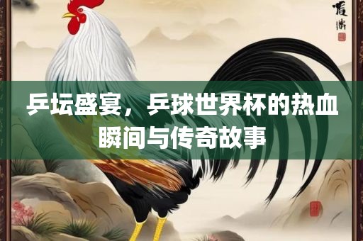 乒坛盛宴，乒球世界杯的热血瞬间与传奇故事洛阳市法福文化传播有限公司