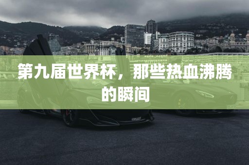 第九届世界杯，那些热血沸腾的瞬间