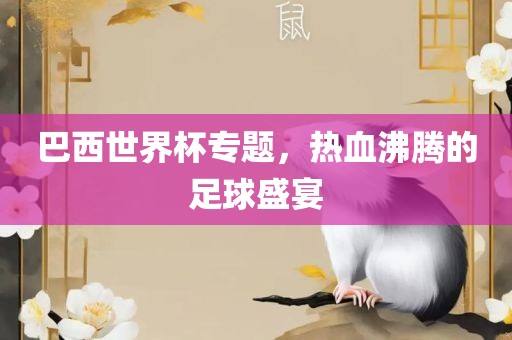巴西世界杯专题，热血沸腾的足球盛宴