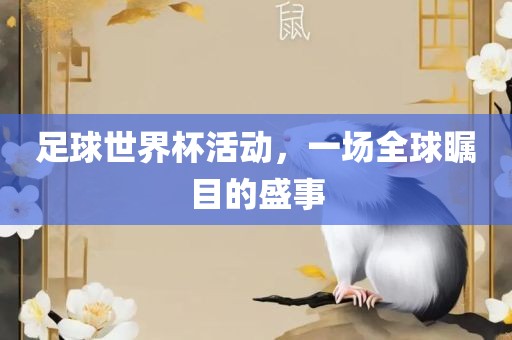 足球世界杯活动，一场全球瞩目的盛事