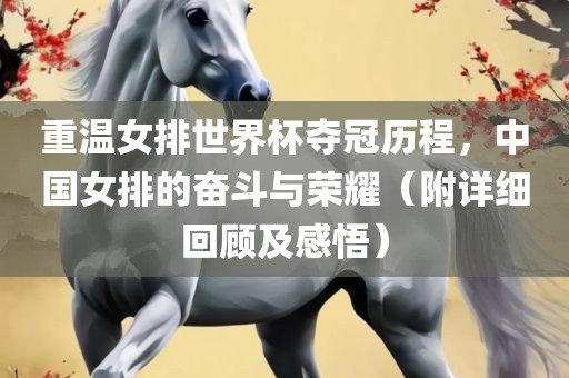 重温女排世界杯夺冠历程，中国女排的奋斗与荣耀（附详细回顾及感悟）