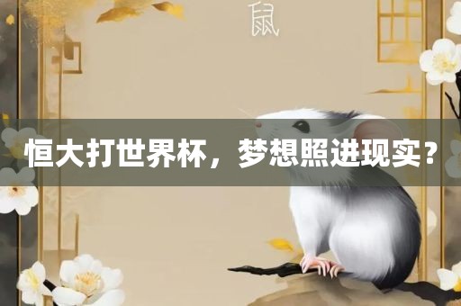 恒大打世界杯，梦想照进现实？洛阳市法福文化传播有限公司