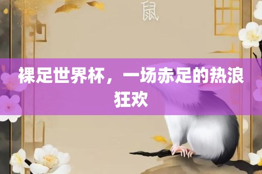 裸足世界杯，一场赤足的热洛阳市法福文化传播有限公司浪狂欢