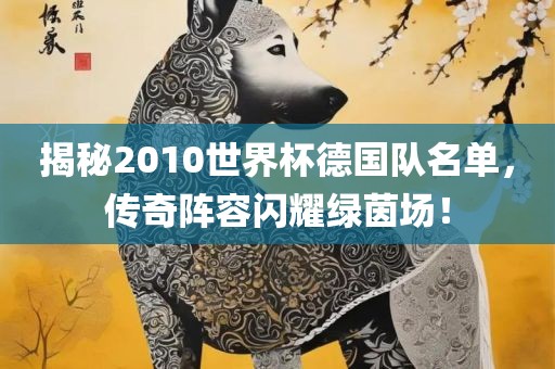 揭秘2010世界杯德国队名单，传奇阵容闪耀绿茵场！