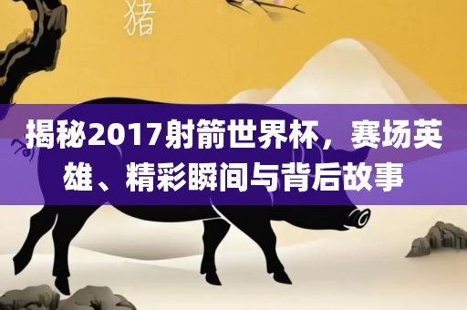 揭秘2017射箭世界杯，赛场英雄、精彩瞬间与背后故事