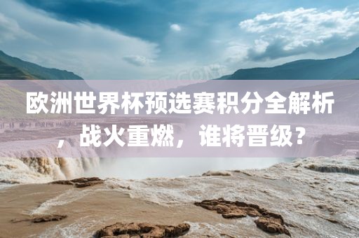欧洲世界杯预选赛积分全解析，战火重燃，谁将晋级？