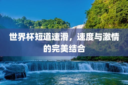 世界杯短道速滑，速度与激情的完美结合