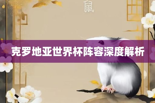克罗地亚世界杯阵容深度解析