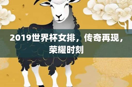 2019世界杯女排，传奇再现，荣耀时刻