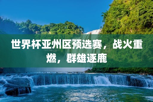 世界杯亚州区预选赛，战火重燃，群雄逐鹿