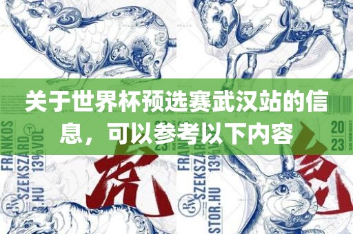 关于世界杯预选赛武汉站的信息，可以参考以下内容
