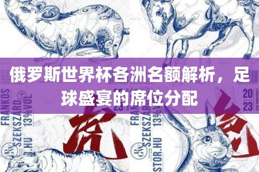 俄罗斯世界杯各洲名额解析，足球盛宴的席位分配