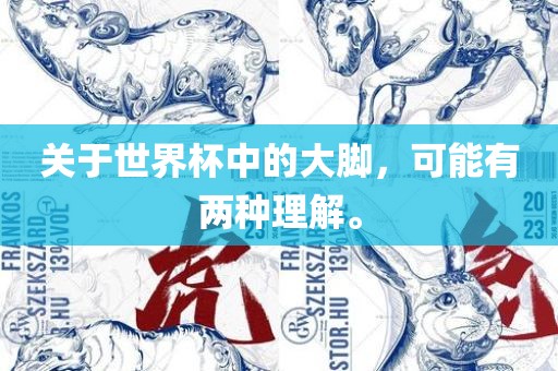 关于世界杯中的大脚，可能有两种理解。