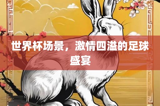 世界杯场景，激情四溢的足球盛宴