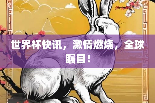 世界杯快讯，激情燃烧，全球瞩目！