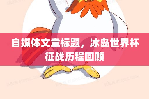 自媒体文章标题，冰岛世界杯征战历程回顾