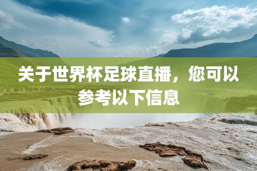 关于世界杯足球直播，您可以参考以下信息
