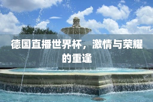 德国直播世界杯，激情与荣耀的重逢