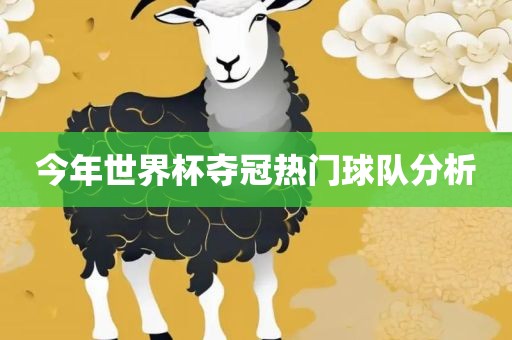 今年世界杯夺冠热门球队分析