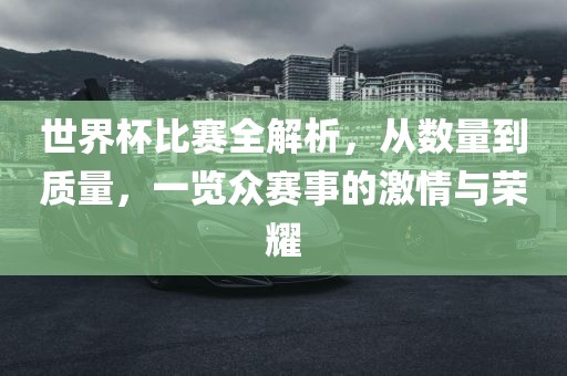 世界杯比赛全解析，从数量到质量，一览众赛事的激情与荣耀