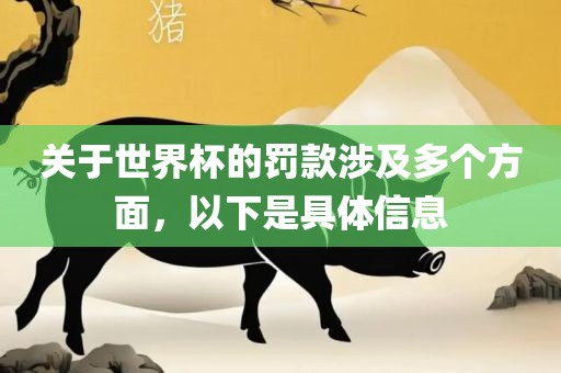 关于世界杯的罚款涉及多个方面，以下是具体信息