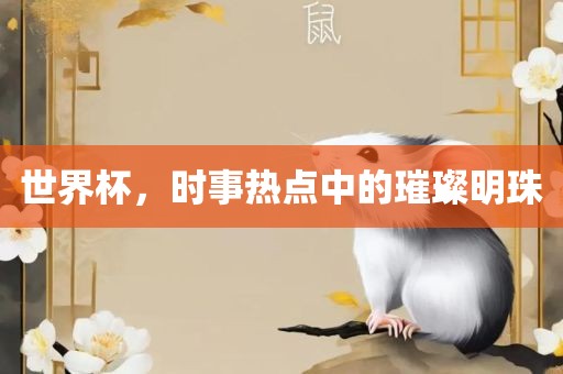 世界杯，时事热点中的璀璨明珠