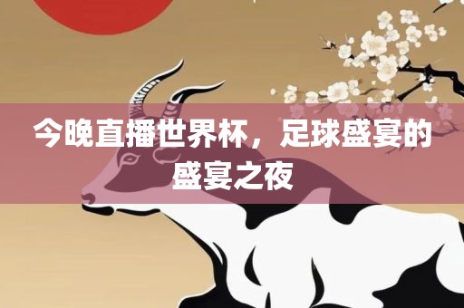 今晚直播世界杯，足球盛宴的盛宴之夜