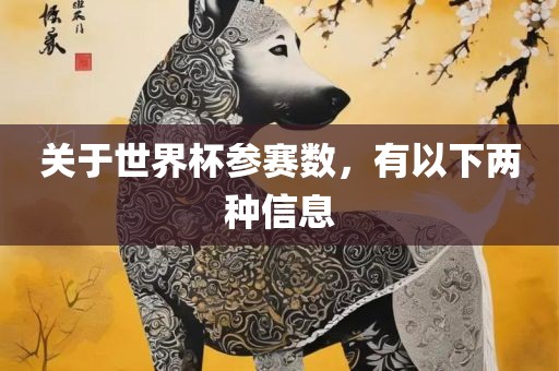 关于世界杯参赛数，有以下两种信息