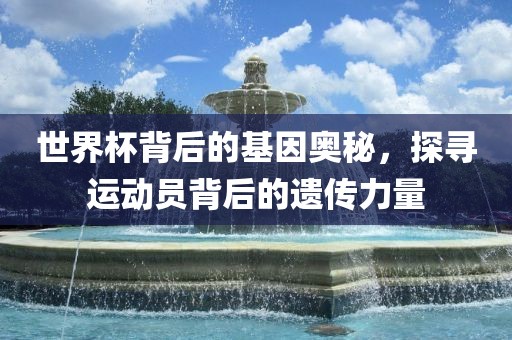 世界杯背后的基因奥秘，探寻运动员背后的遗传力量