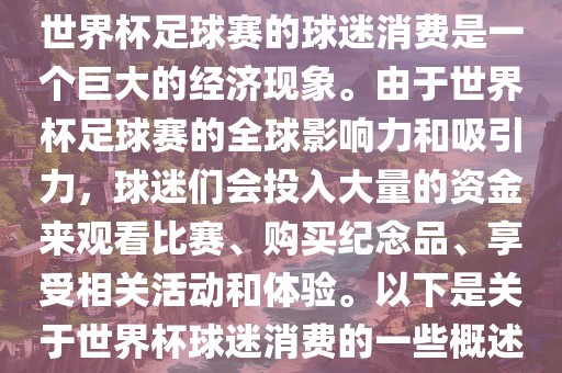 世界杯足球赛的球迷消费是一个巨大的经济现象。由于世界杯足球赛的全球影响力和吸引力，球迷们会投入大量的资金来观看比赛、购买纪念品、享受相关活动和体验。以下是关于世界杯球迷消费的一些概述
