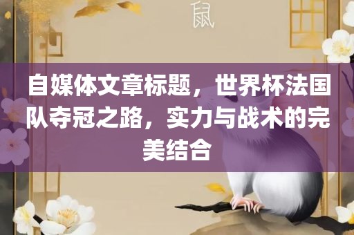自媒体文章标题，世界杯法国队夺冠之路，实力与战术的完美结合