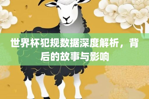 世界杯犯规数据深度解析，背后的故事与影响