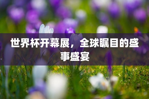 世界杯开幕展，全球瞩目的盛事盛宴
