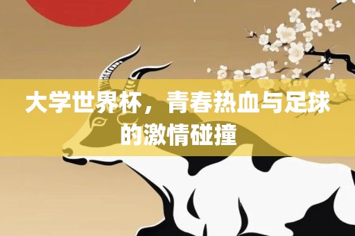 大学世界杯，青春热血与足球的激情碰撞