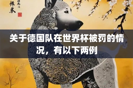 关于德国队在世界杯被罚的情况，有以下两例