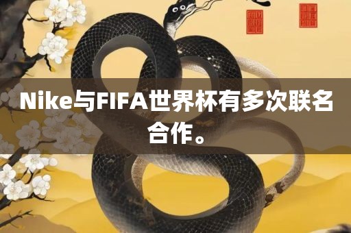 Nike与FIFA世界杯有多次联名合作。