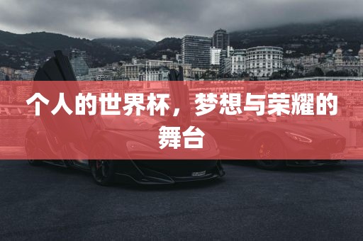 个人的世界杯，梦想与荣耀的舞台