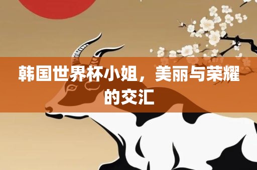 韩国世界杯小姐，美丽与荣耀的交汇
