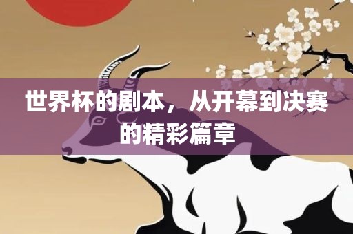世界杯的剧本，从开幕到决赛的精彩篇章