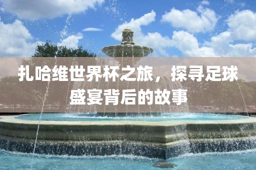 扎哈维世界杯之旅，探寻足球盛宴背后的故事