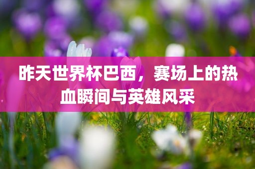 昨天世界杯巴西，赛场上的热血瞬间与英雄风采