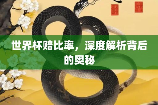 世界杯赔比率，深度解析背后的奥秘