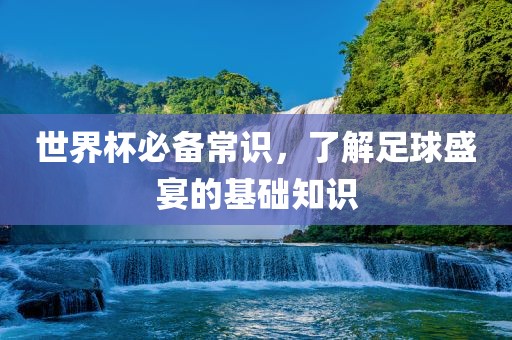 世界杯必备常识，了解足球盛宴的基础知识