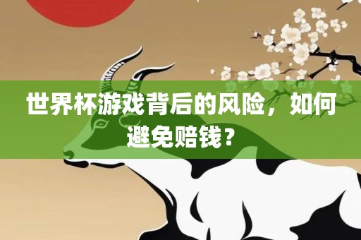 世界杯游戏背后的风险，如何避免赔钱？